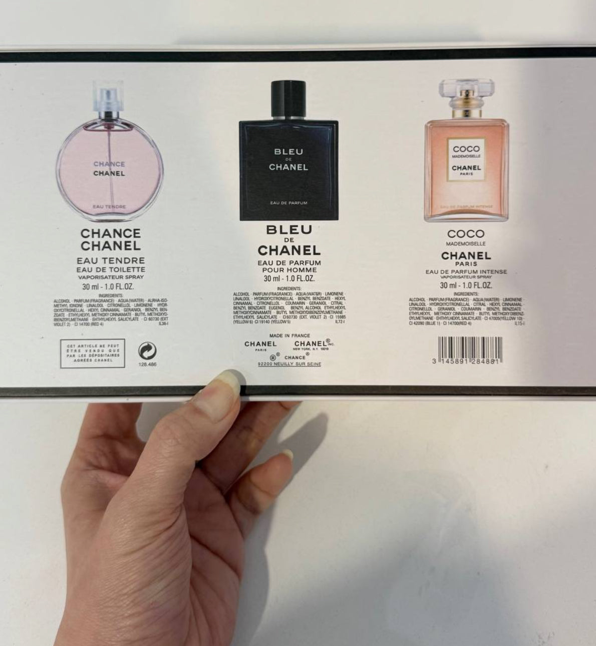 Chanel 3-in-1 Gift Set Eau De Parfum 30ml × 3 – 100% Authentic | Unisex Perfume