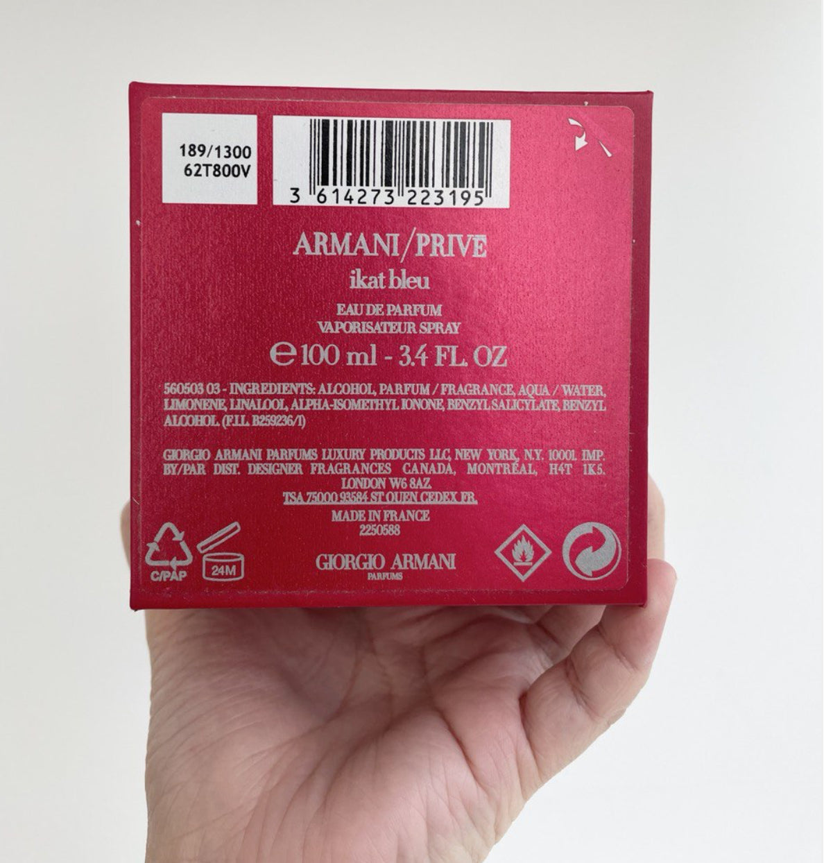 Armani Privé – Ikat Bleu Eau de Parfum | 100% Authentic | Unisex Perfume