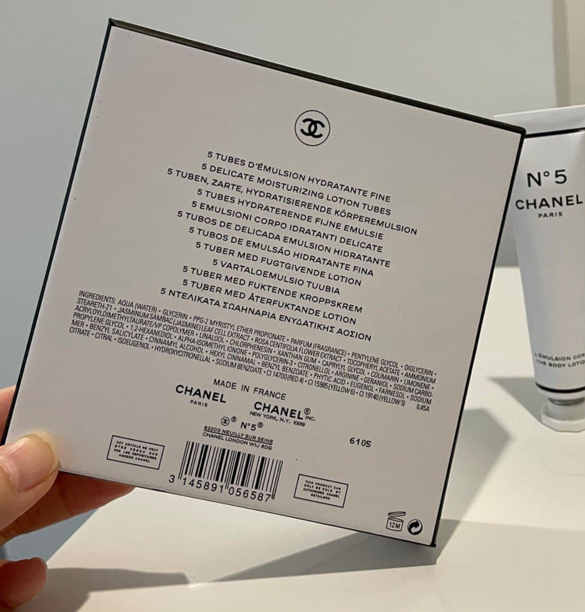 Chanel No.5 The Body Lotion 5×20ml – 100% Authentic | Luxury Skincare