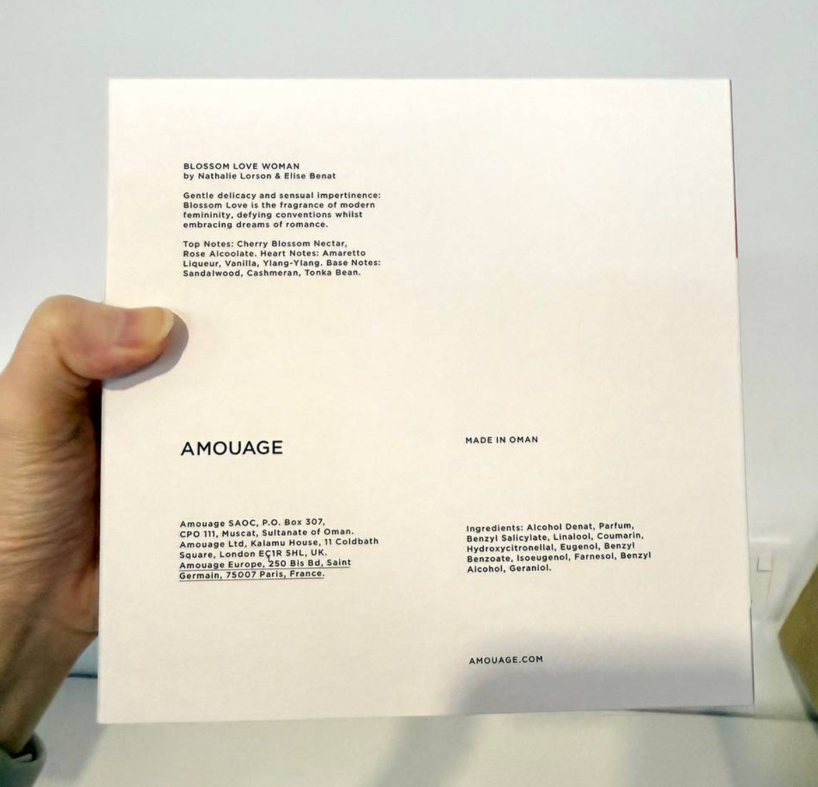 Amouage Blossom Love Eau de Parfum (100ml) – 100% Authentic | Women’s Perfume