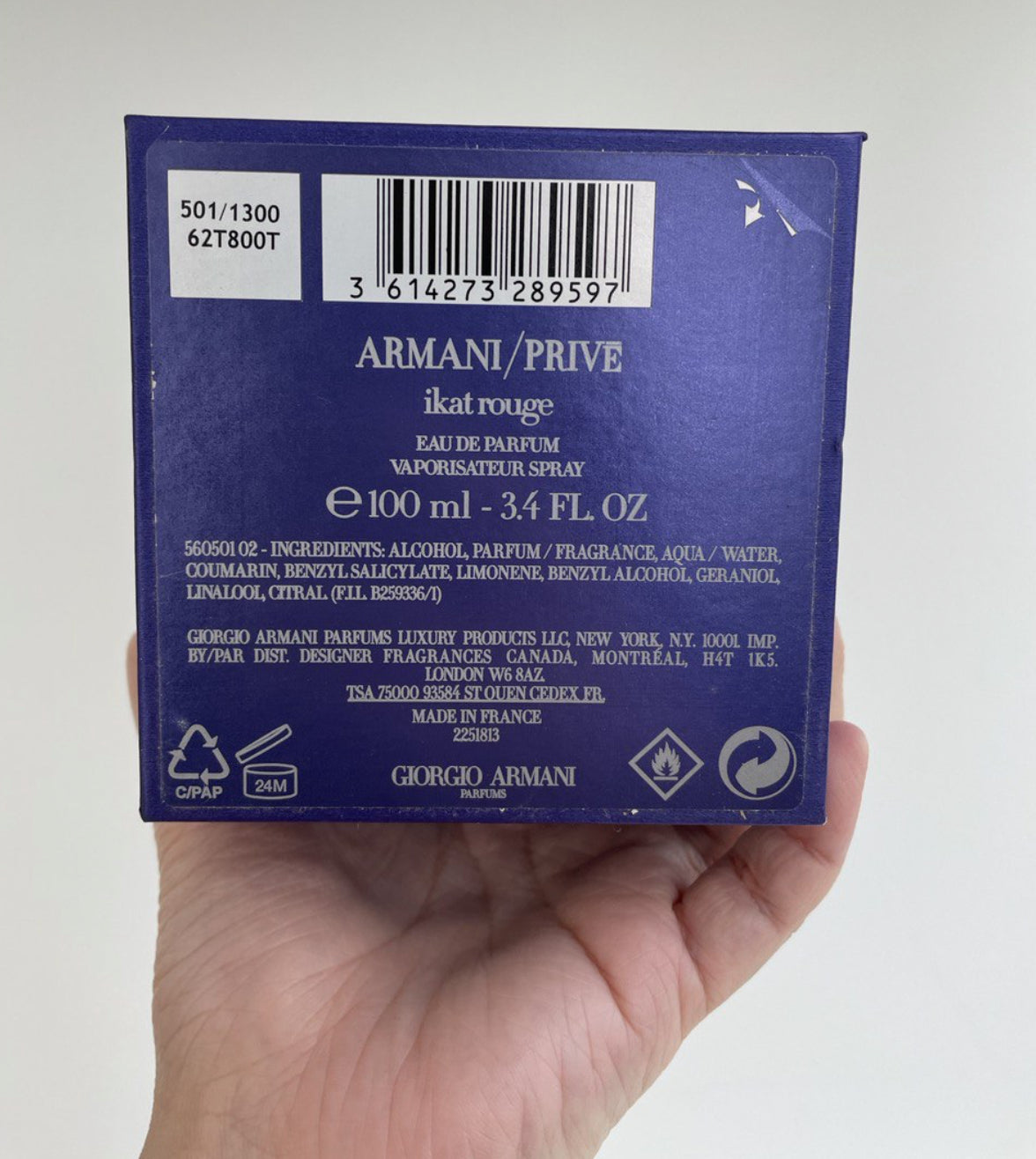 Armani Privé – Ikat Rouge Eau de Parfum | 100% Authentic | Unisex Perfume