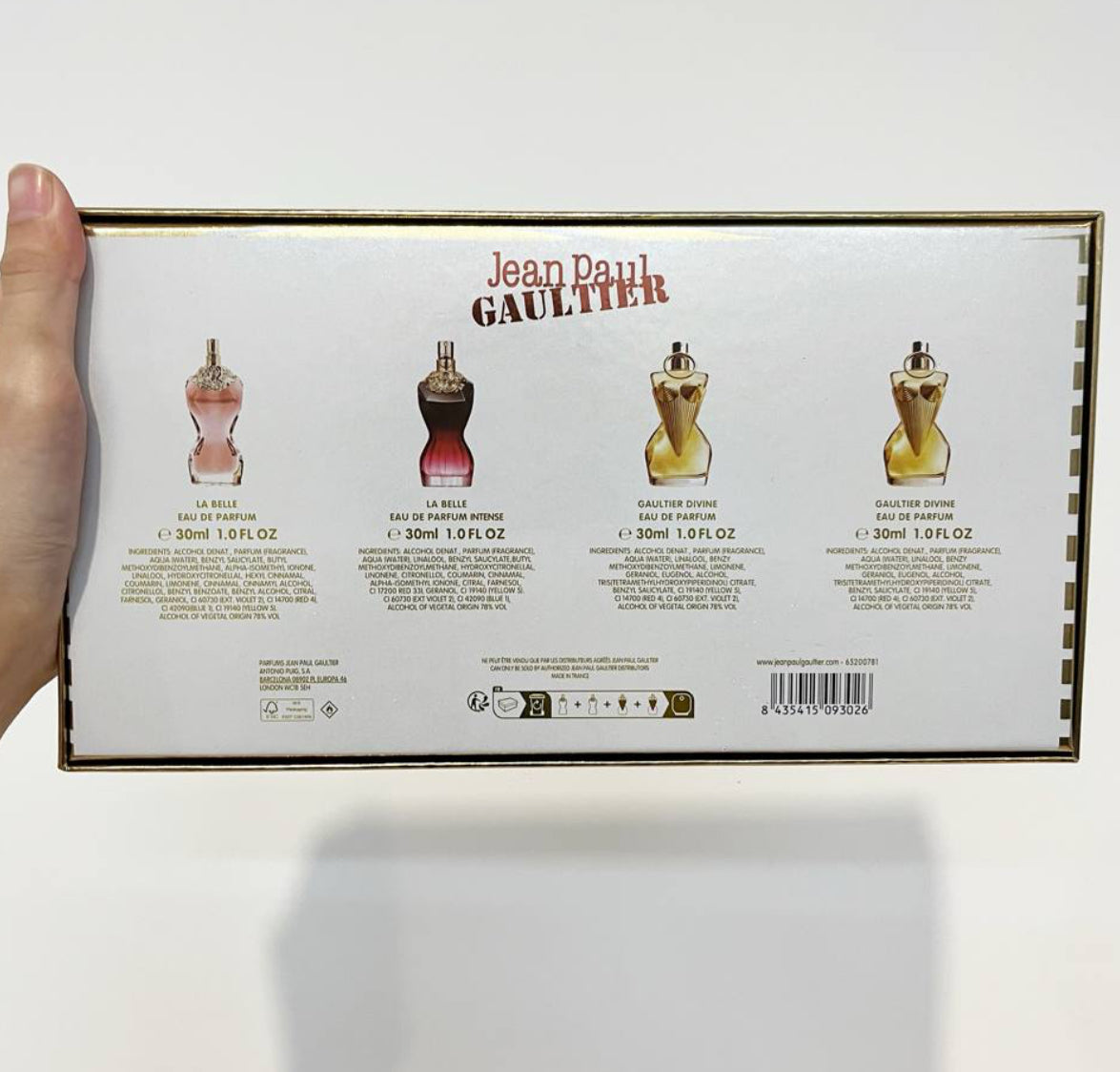 JEAN PAUL GAULTIER LA BELLE WOMAN &
MAN 4IN1 SET (4X30ML)