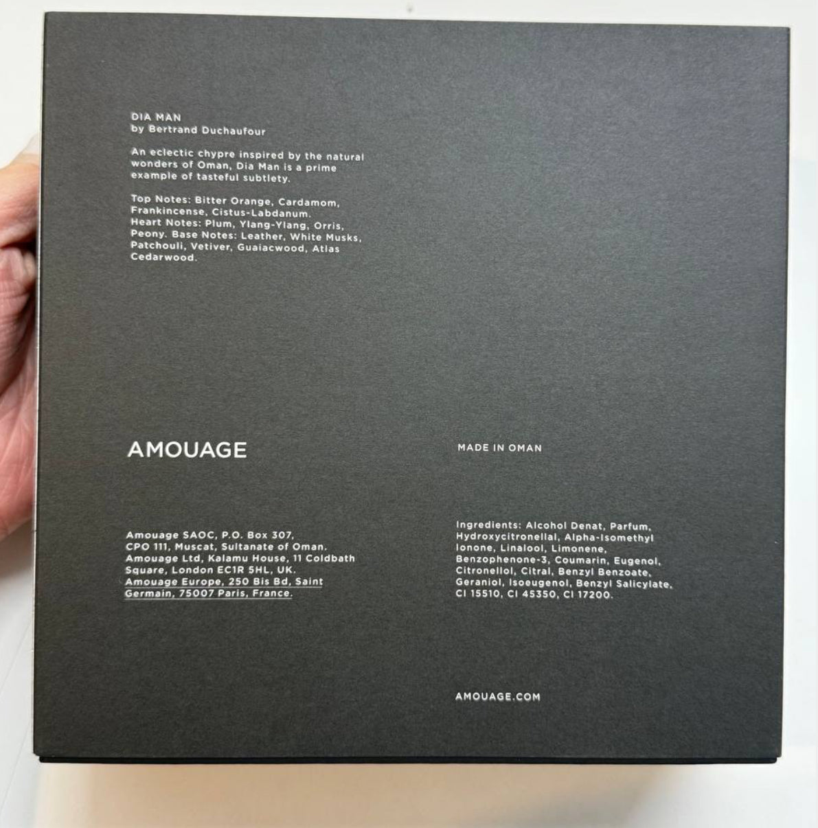 Amouage Dia Man Eau de Parfum (100ml) – 100% Authentic | Men’s Perfume