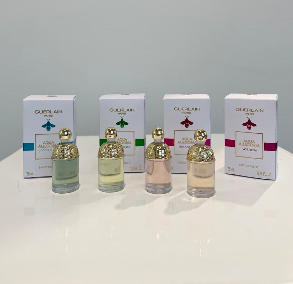 GUERLAIN PARIS AQUA
ALLEGORIA THE COLLECTION OF FRESH FRAGRANCES (4x7.5ML) SET