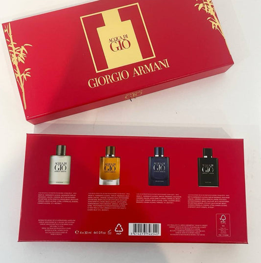 Giorgio Armani – Acqua di Giò Collection Gift Set (4×30ml) | 100% Authentic | Men’s Perfume