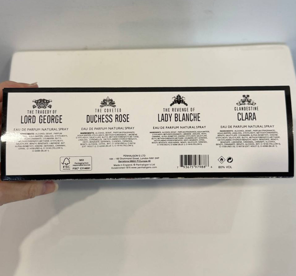 PENHALIGON'S PORTRAITS
MINIATURE MODERN COLLECTION
4INT SET (4X30ML)