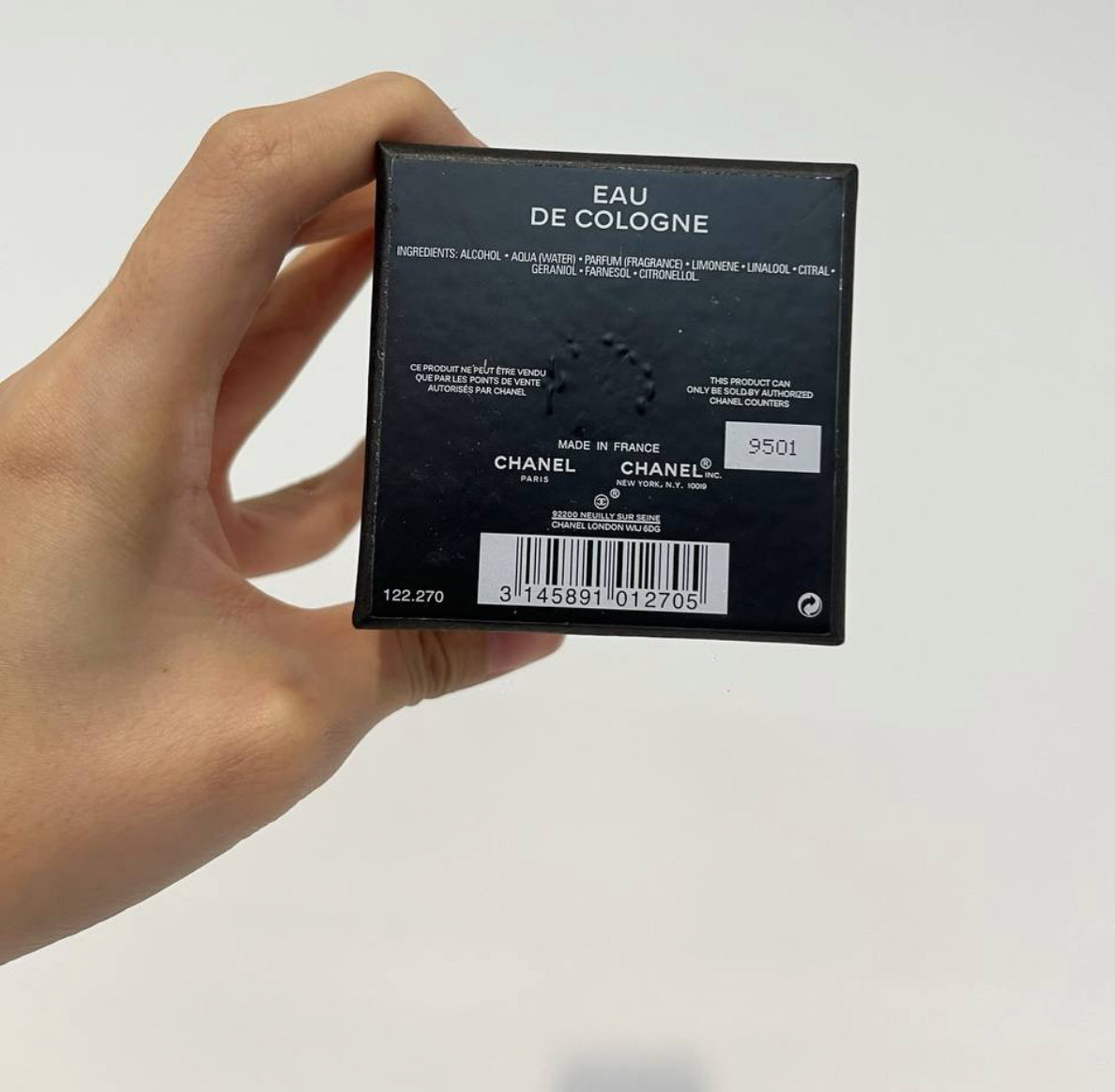 Chanel Eau De Cologne (75ml) – 100% Authentic | Unisex Perfume