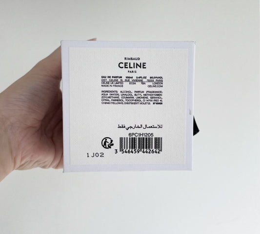 Celine Rimbaud Eau De Parfum 100ml - 100% Authentic | Unisex Perfume