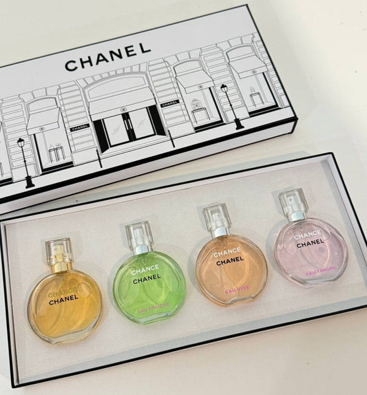 Chanel Chance Eau De Parfum Collection (4x30ml) – 100% Authentic | Women Perfume Gift Set