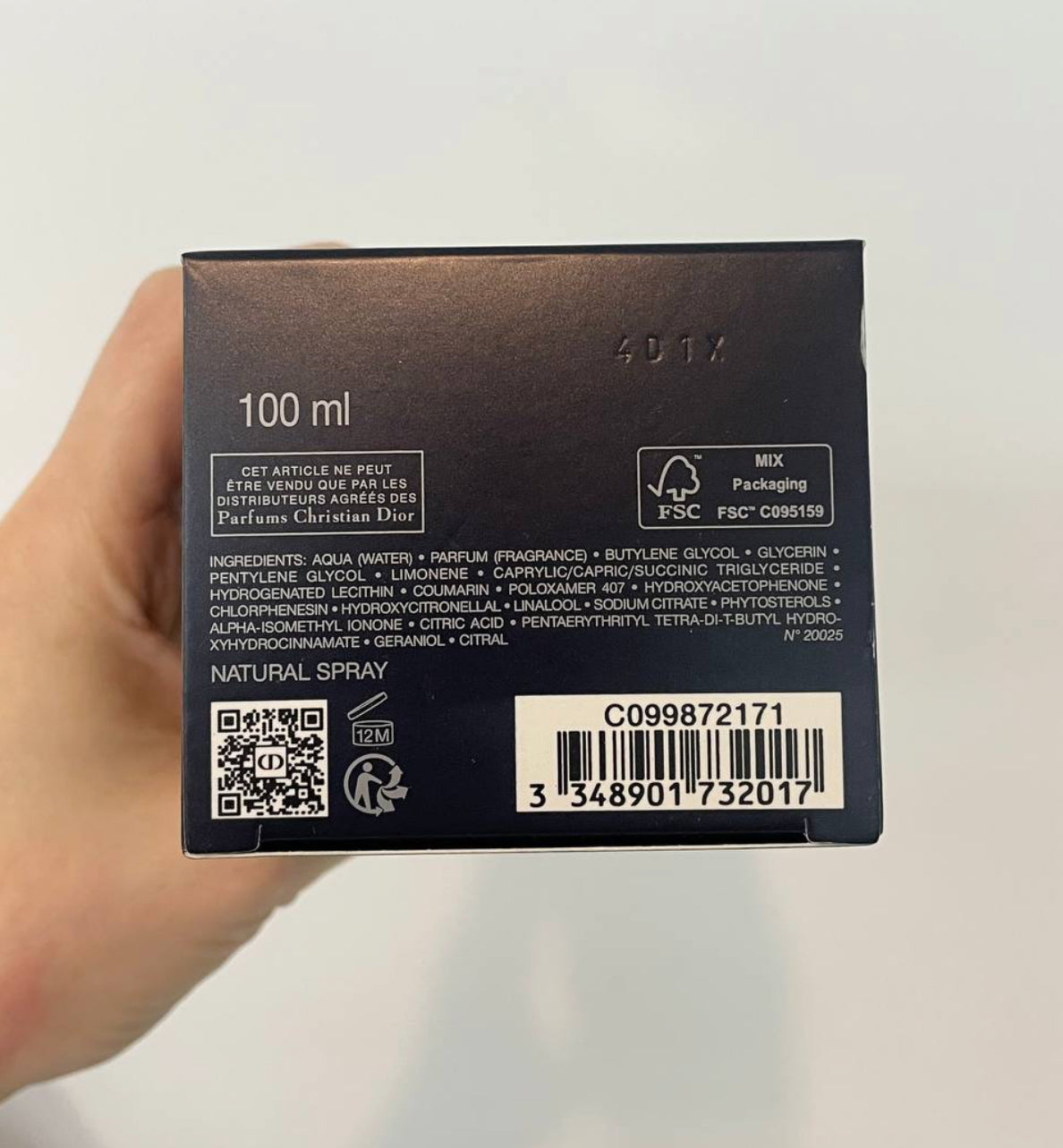 Dior Sauvage Eau Forte Parfum 100ml - 100% Authentic | Men Perfume