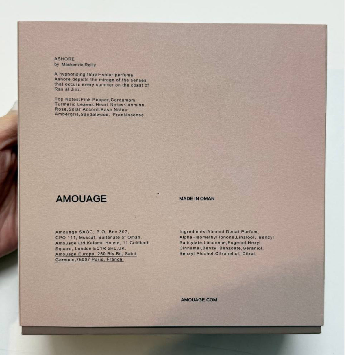 Amouage Ashore Eau de Parfum (100ml) – 100% Authentic | Unisex Perfume