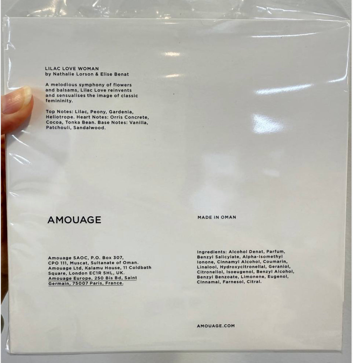 Amouage Lilac Love Eau de Parfum (100ml) – 100% Authentic | Women’s Perfume
