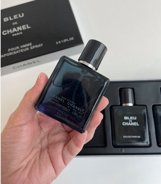 Chanel Bleu De Chanel 3in1 Gift Set Each 30ml - 100% Authentic | Men Perfumes