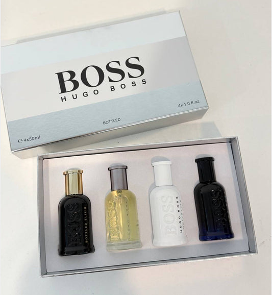 Hugo Boss 4in1 Gift Set Each 30ml - 100% Authentic| Men Perfume Set