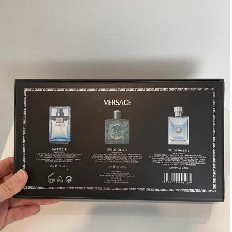 Versace 3in1 Mini Perfume Gift Set For Men Each 30ml