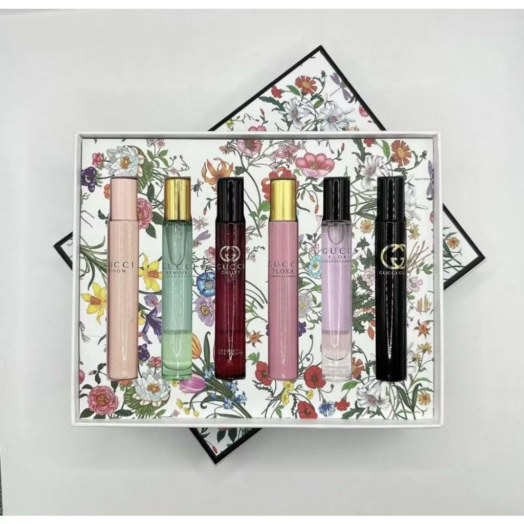 Gucci 6in1 Mini Perfume Gift Set Each 7ml Free Paper bag - 100% Authentic| Women Perfume Set